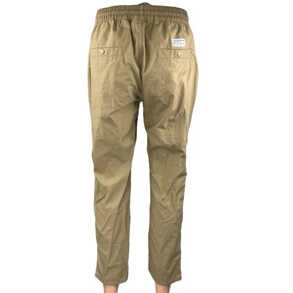 Publish Men's Brown Straight Leg High Waist Windbreaker Trousers Track Pants L - Picture 3 of 6